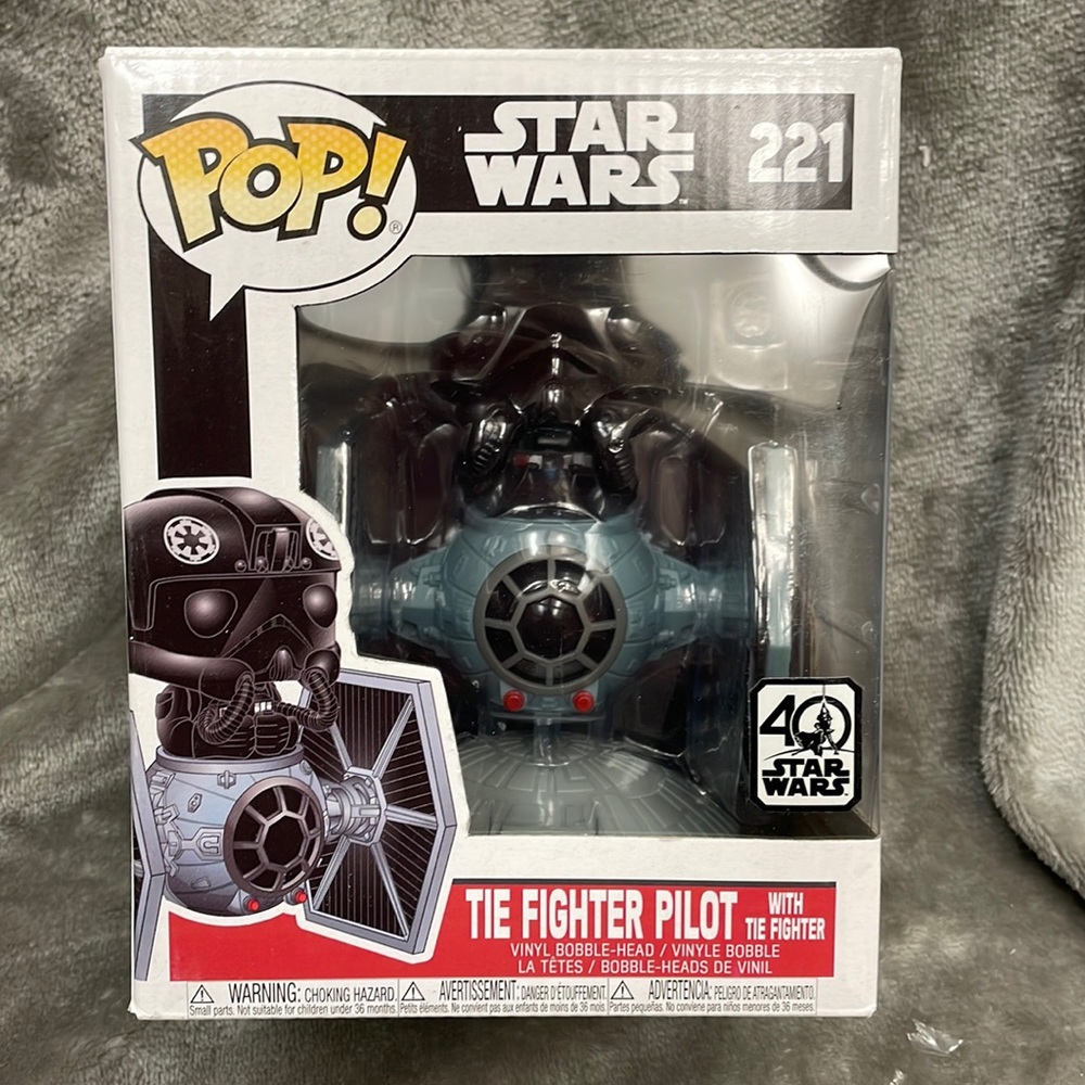 Funko Pop! Star Wars - Tie Fighter With Tie Pilot [40th Anniversary] #221